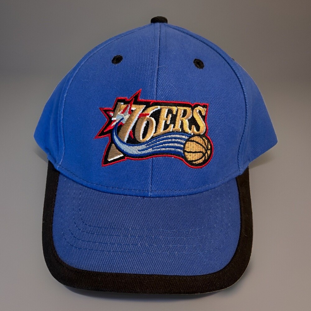 NBA Philadelphia 76ers NBA Elevation Hat Cap Blue Black Adult OSFM
